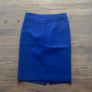 JCrew cobalt blue pencil skirt
